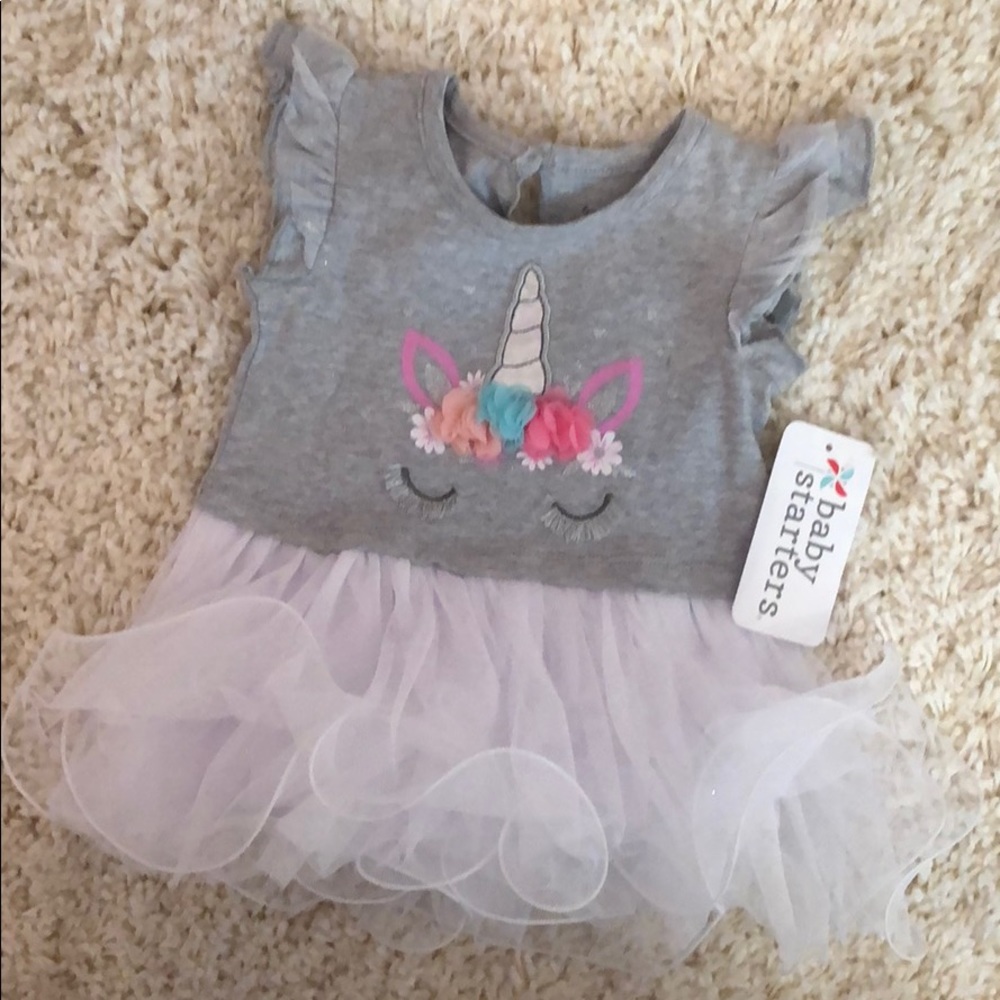 Baby unicorn dress new with tags 6 months